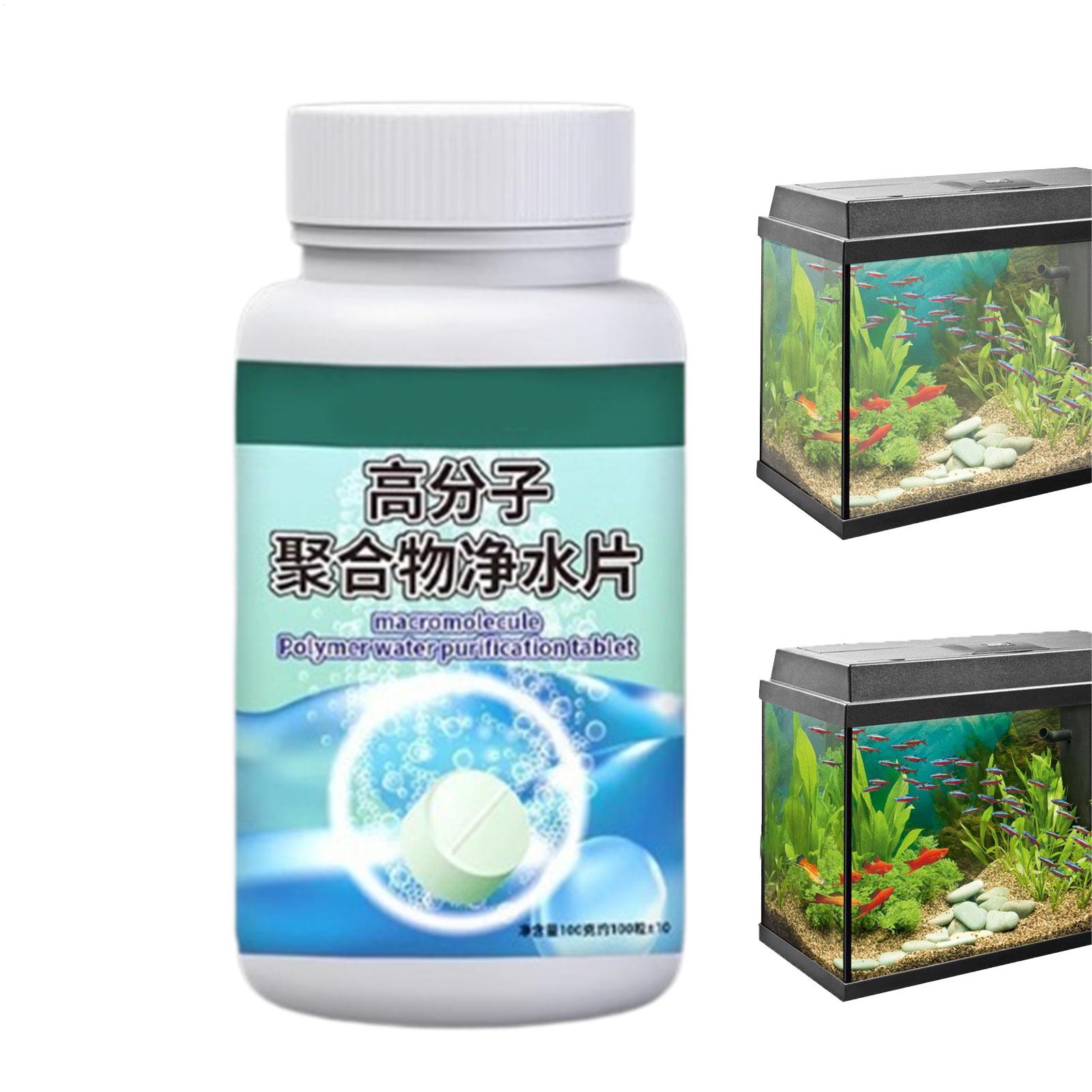Aquarium Fish Betta - Visalgenverwijderaar Aquarium Waterzuiveraar Tabletten Waterreinigingsmiddel Voor