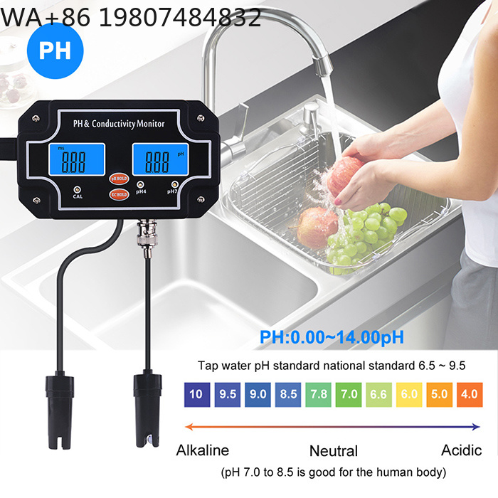 Aquarium Fish Online - Continue waterkwaliteitsmeter PH EC geleidbaarheidsdetector Aquarium