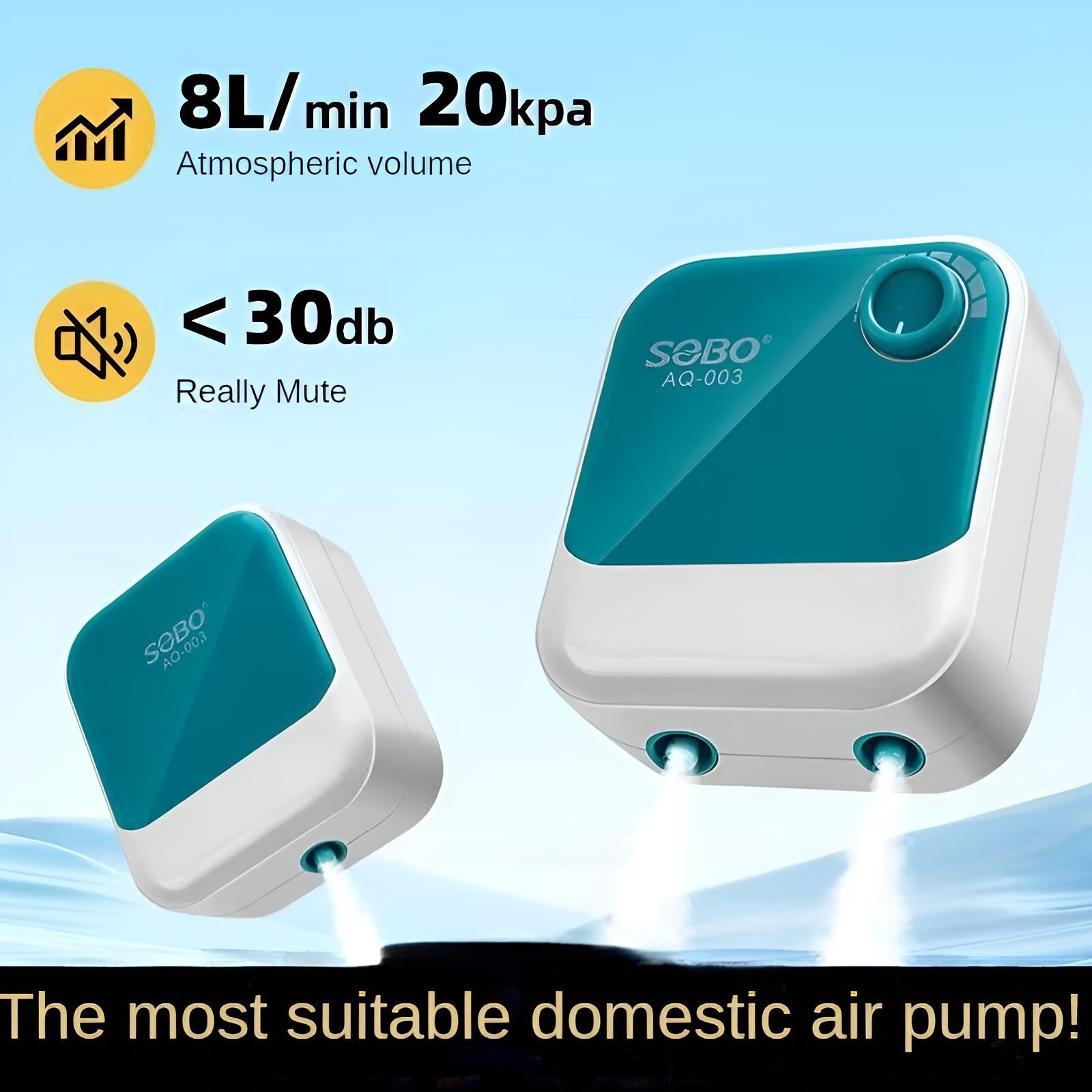 All Fish In Aquarium - 4L/Min Aquarium Zuurstofpomp, Ultra Stille 30dB