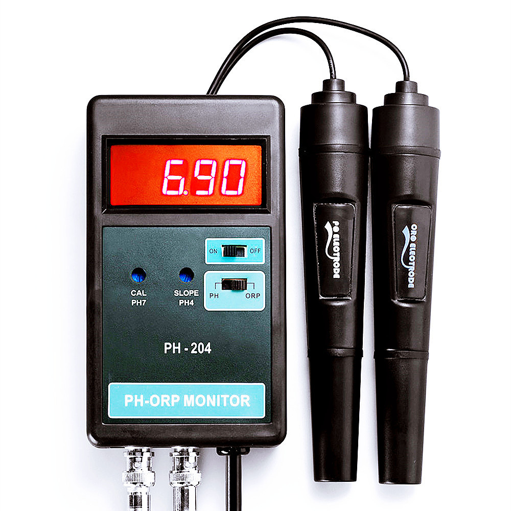 Aquarium Fish Online - PH-204 Digitale PH/ORP-meter met temperatuurregeling voor
