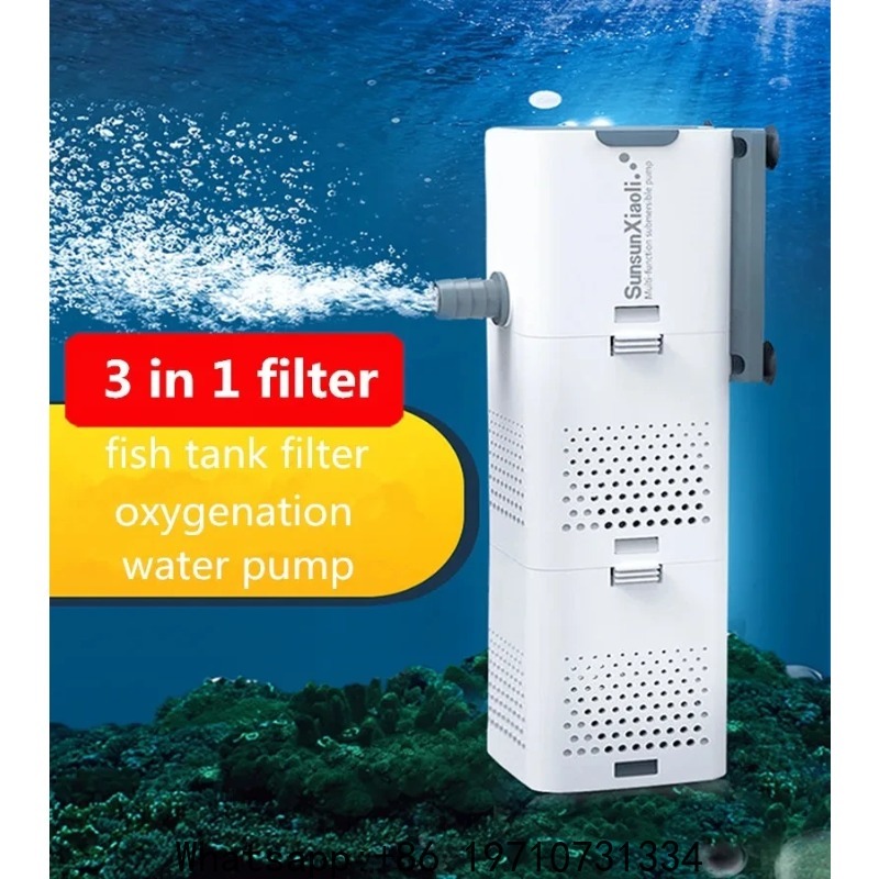 Fish Tank Filter - SUNSUN 3-in-1 filter voor aquarium, mini