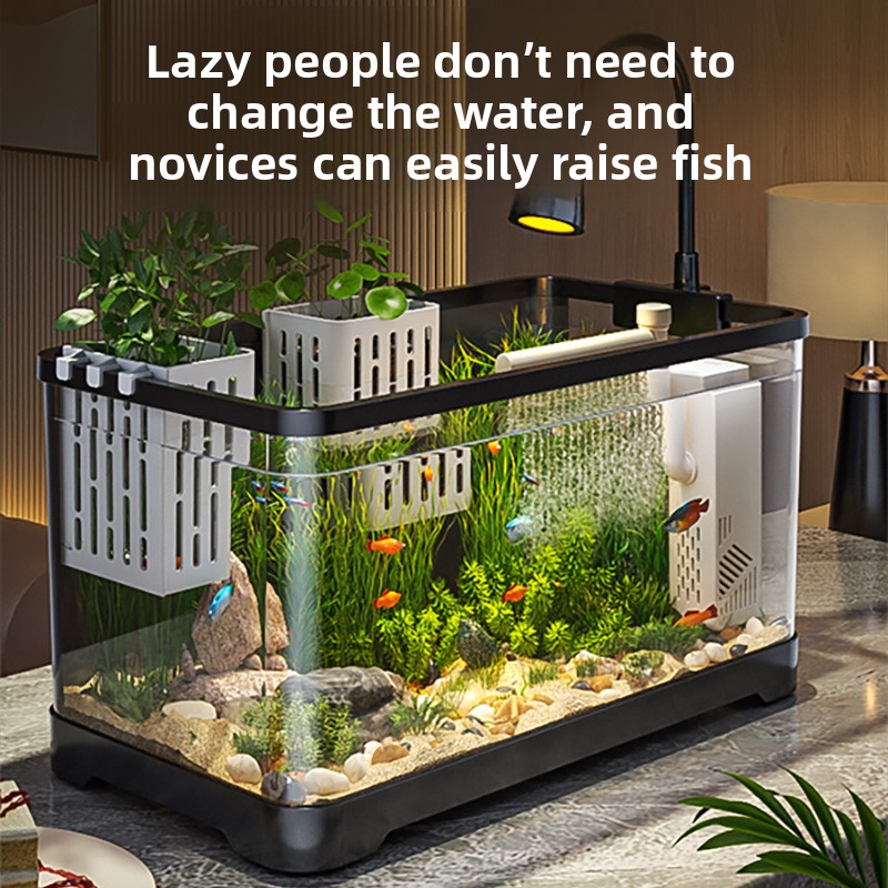All Fish In Aquarium - 2026 All-in-One Aquariumfilter Zuurstofsysteem Klein Woonkamer