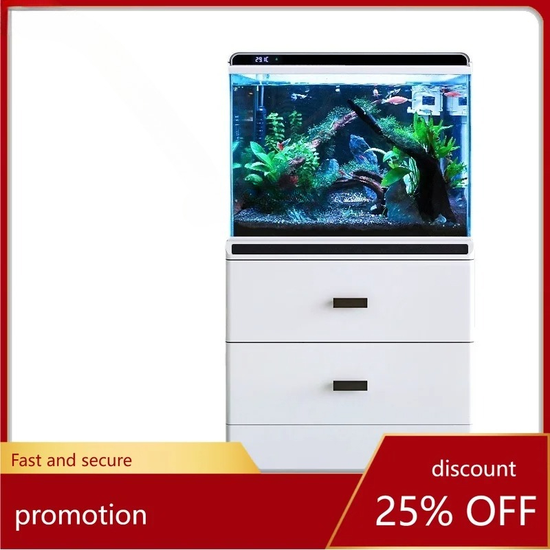 All Fish In Aquarium - Glazen aquarium, ecologisch viskom, medium aquarium,