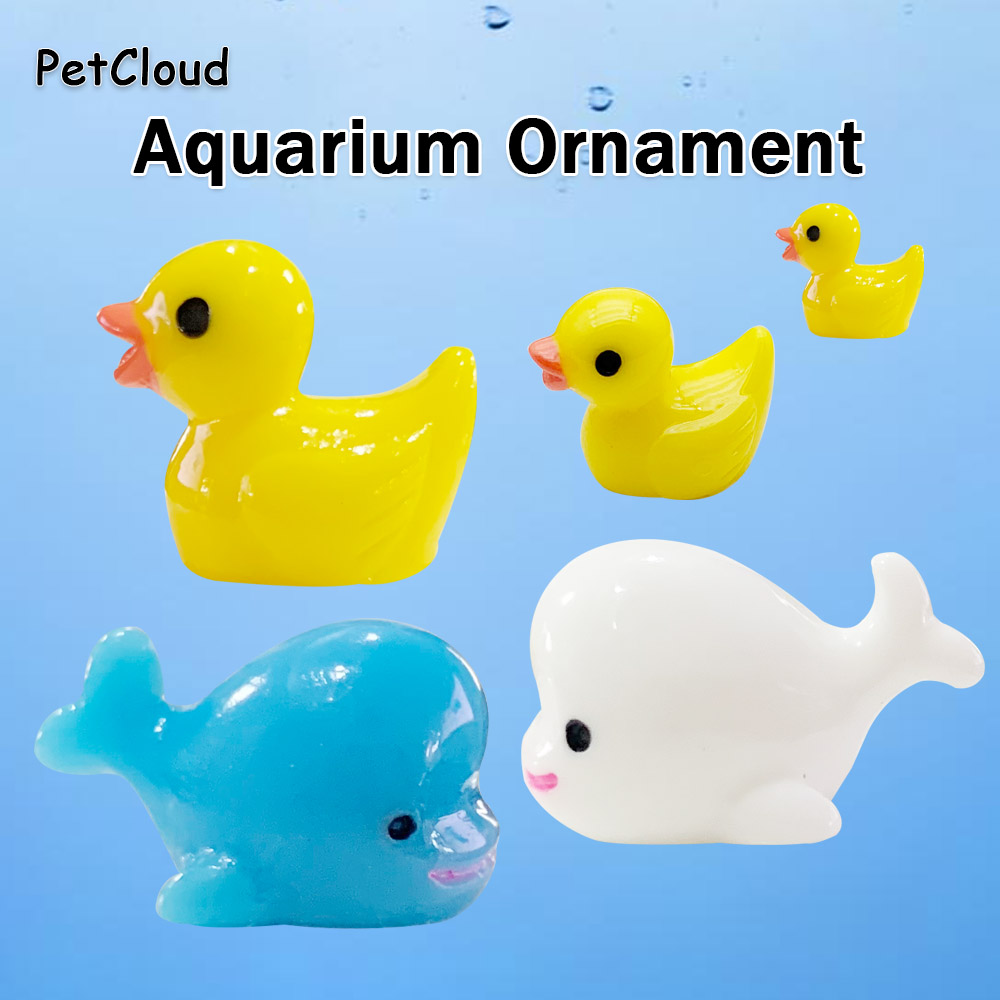 Aquarium Fish Dolphin - 5Pcs Fish Tank Ornament Eenden Walvissen