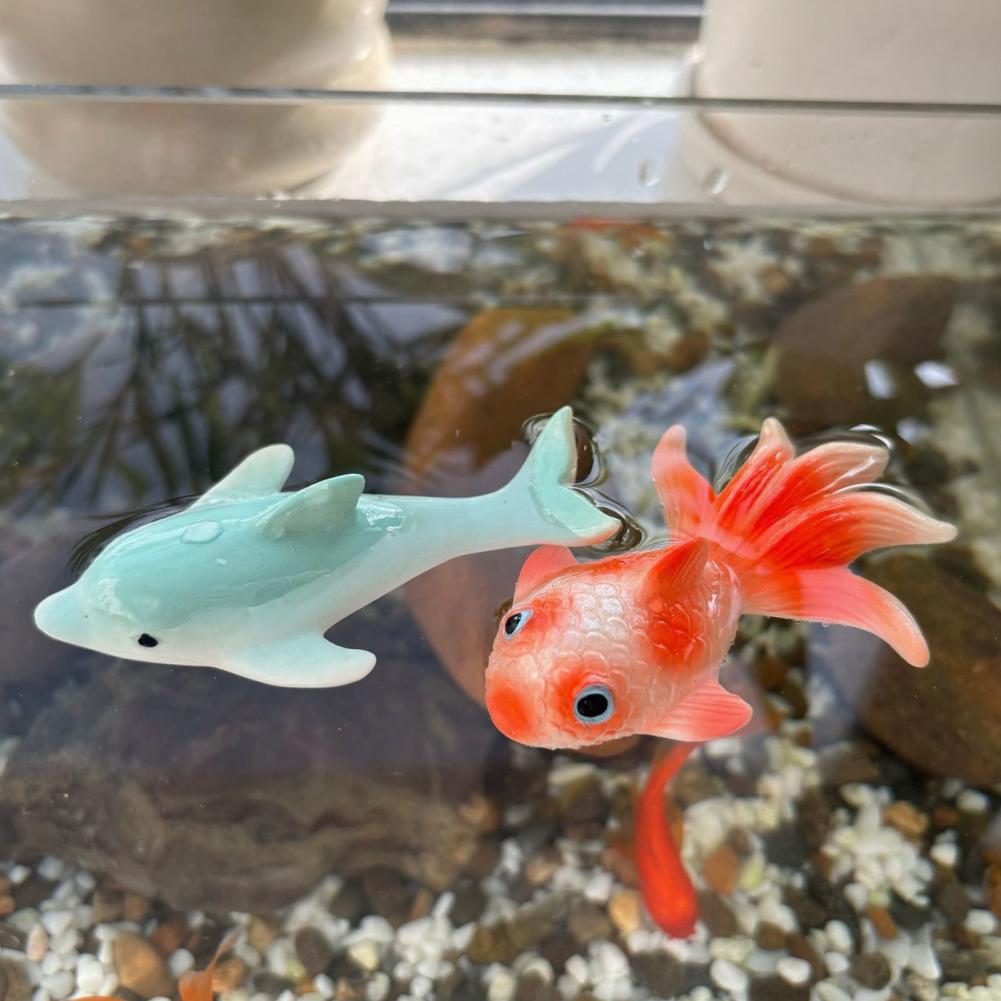 Vlotende accessoires voor aqua - Aquarium Fish Dolphin recensie en prijs