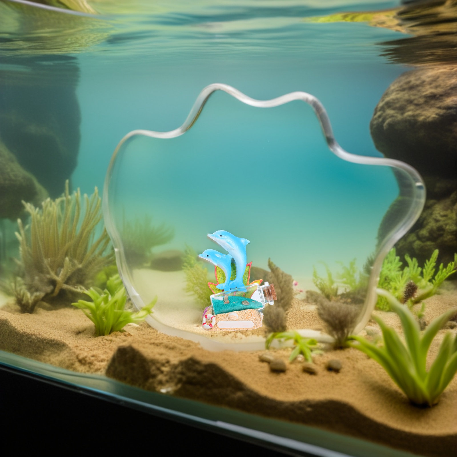 Dolfijn Harsen Sculptuur Drijv - Aquarium Fish Dolphin recensie en prijs