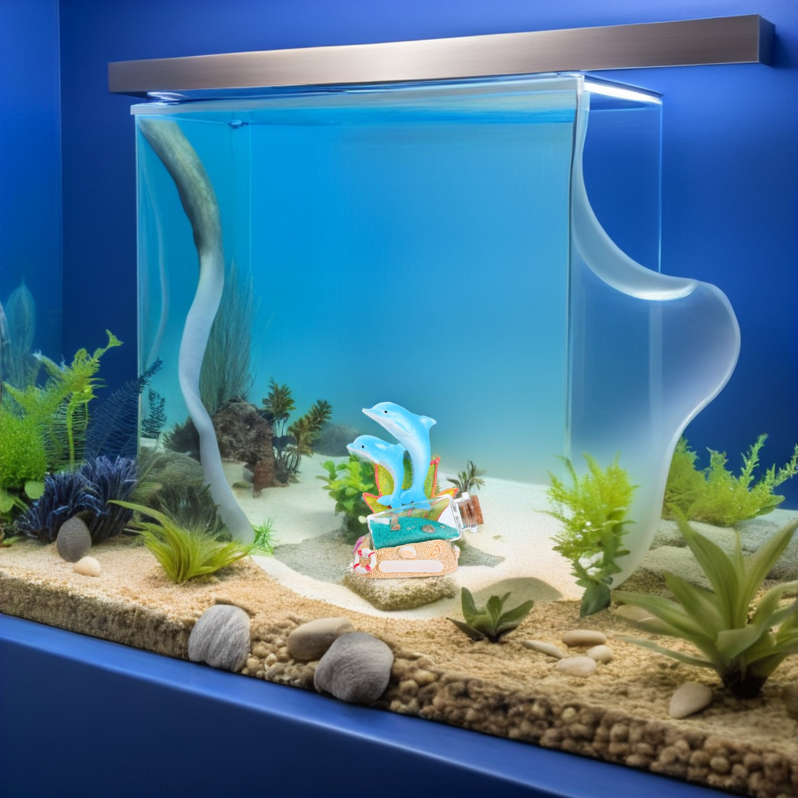 Dolfijn Harsen Sculptuur Drijv - Aquarium Fish Dolphin recensie en prijs