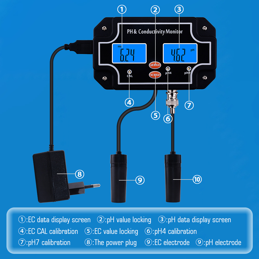 Yieryi Digitale Online Ph/Ec G - Aquarium Fish Online recensie en prijs
