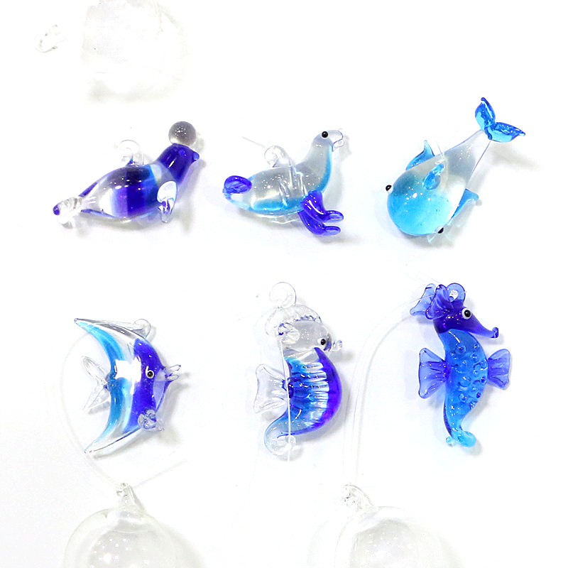Drijvende glazen zeedierenhang - Aquarium Fish Dolphin recensie en prijs