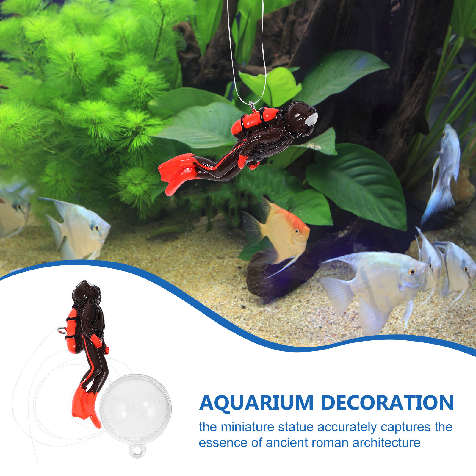 Drijvend duikersornament voor  - All Fish In Aquarium recensie en prijs